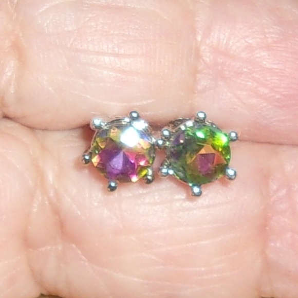 Jewelry - Silver Plated Mystic Topaz Earrings Jewelry - Silver Plated Mystic Topaz Earrings